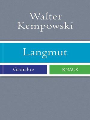 cover image of Langmut